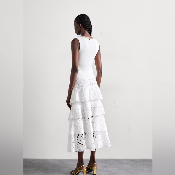 Sahara Ruffled Midi Skirt - Picture 3 of 8